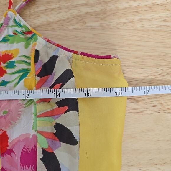 Johnny Was Multicolor Silk Floral Sleeveless Loose Fit Slip Dress Size XS - Picture 5 of 10